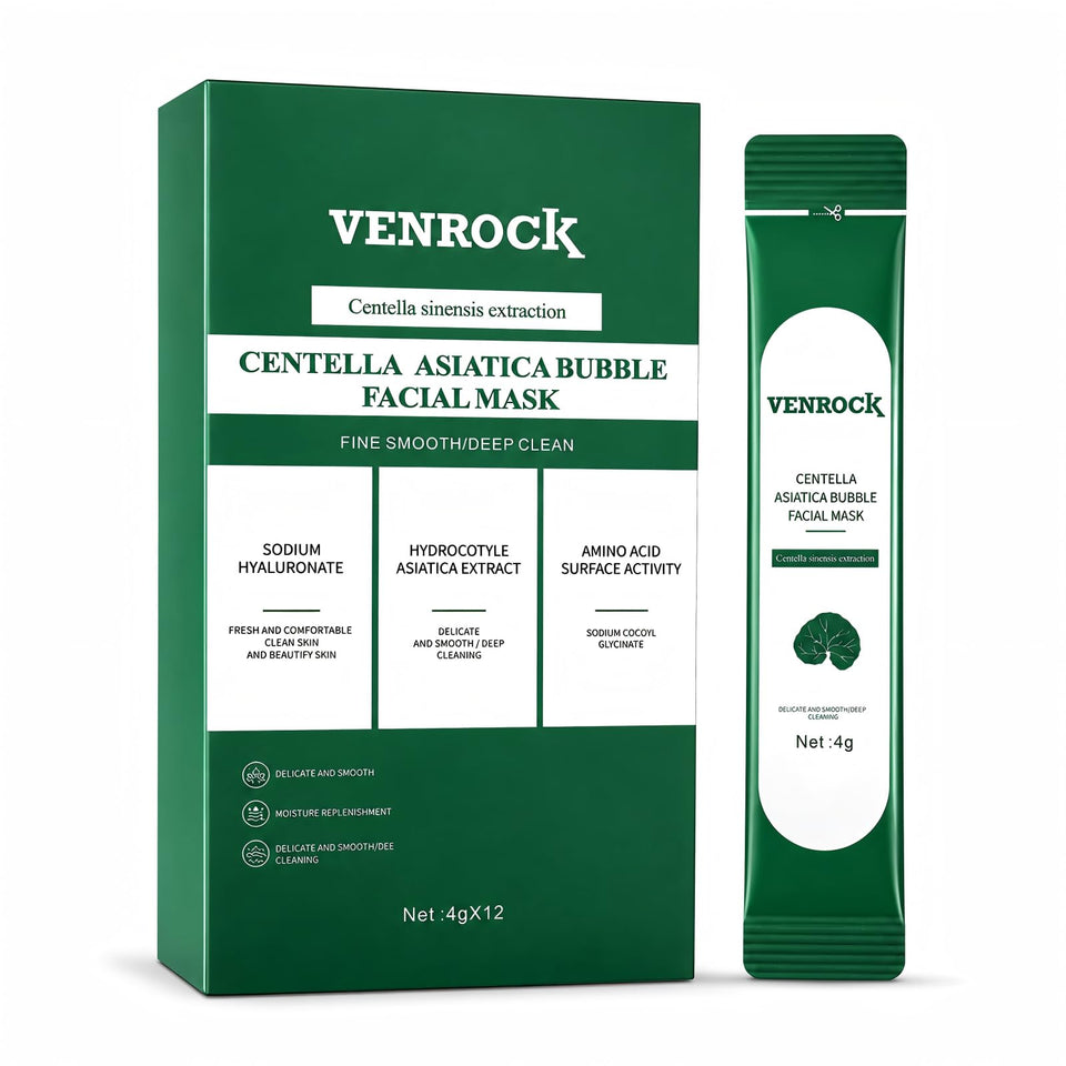VENROCK front packaging showing 12 sachets and benefits