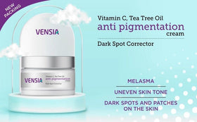 VENSIA application on skin, displays quick absorption and non-greasy feel