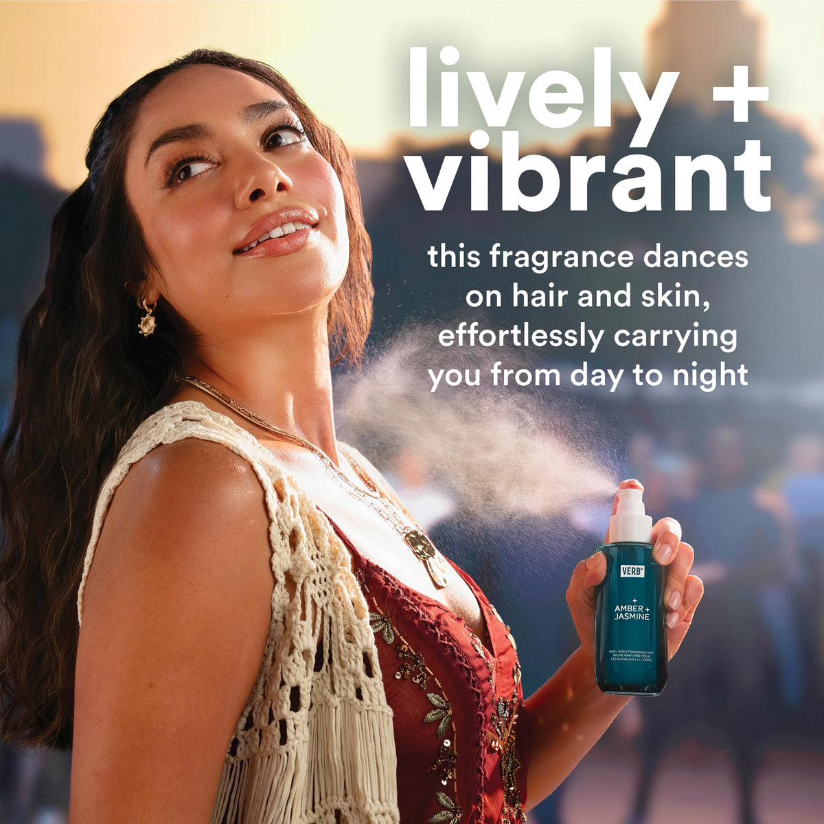 VERB amber jasmine mist bottle in lifestyle setting for fresh scent