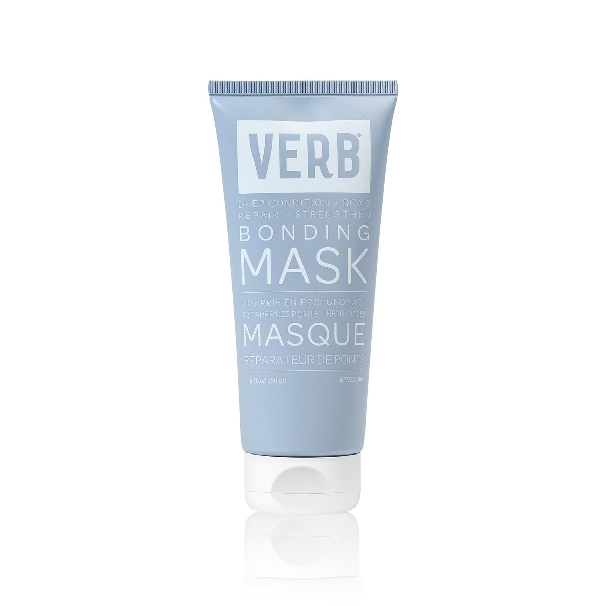 VERB bonding mask front jar showing packaging and brand clarity
