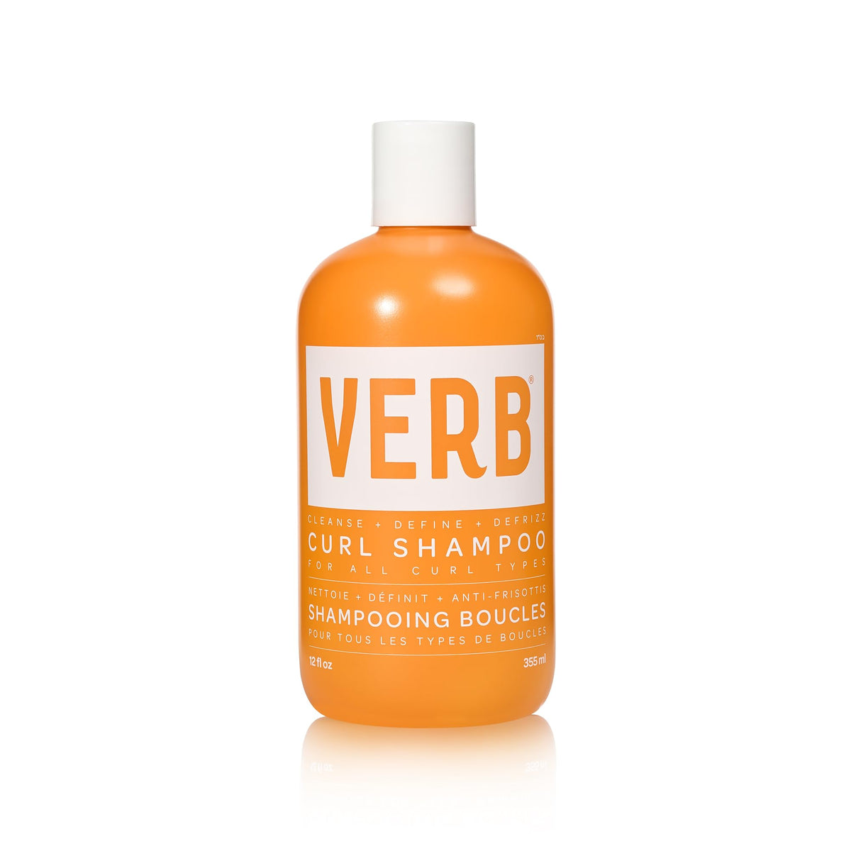 VERB front bottle view showing label and curl-focused benefit