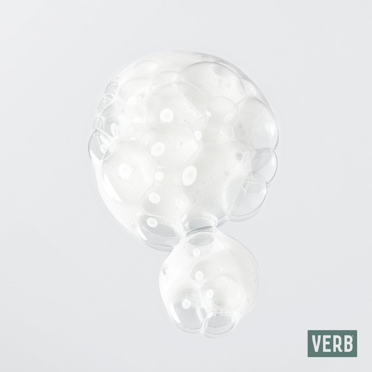VERB foam texture closeup demonstrating airy foam for easy, even application