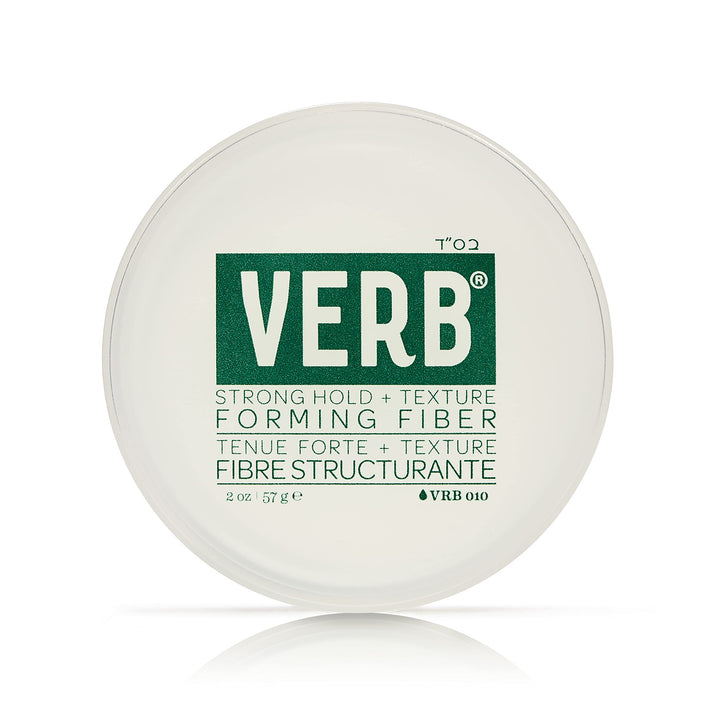 VERB forming fiber front jar showing packaging and product benefit of reliable hold
