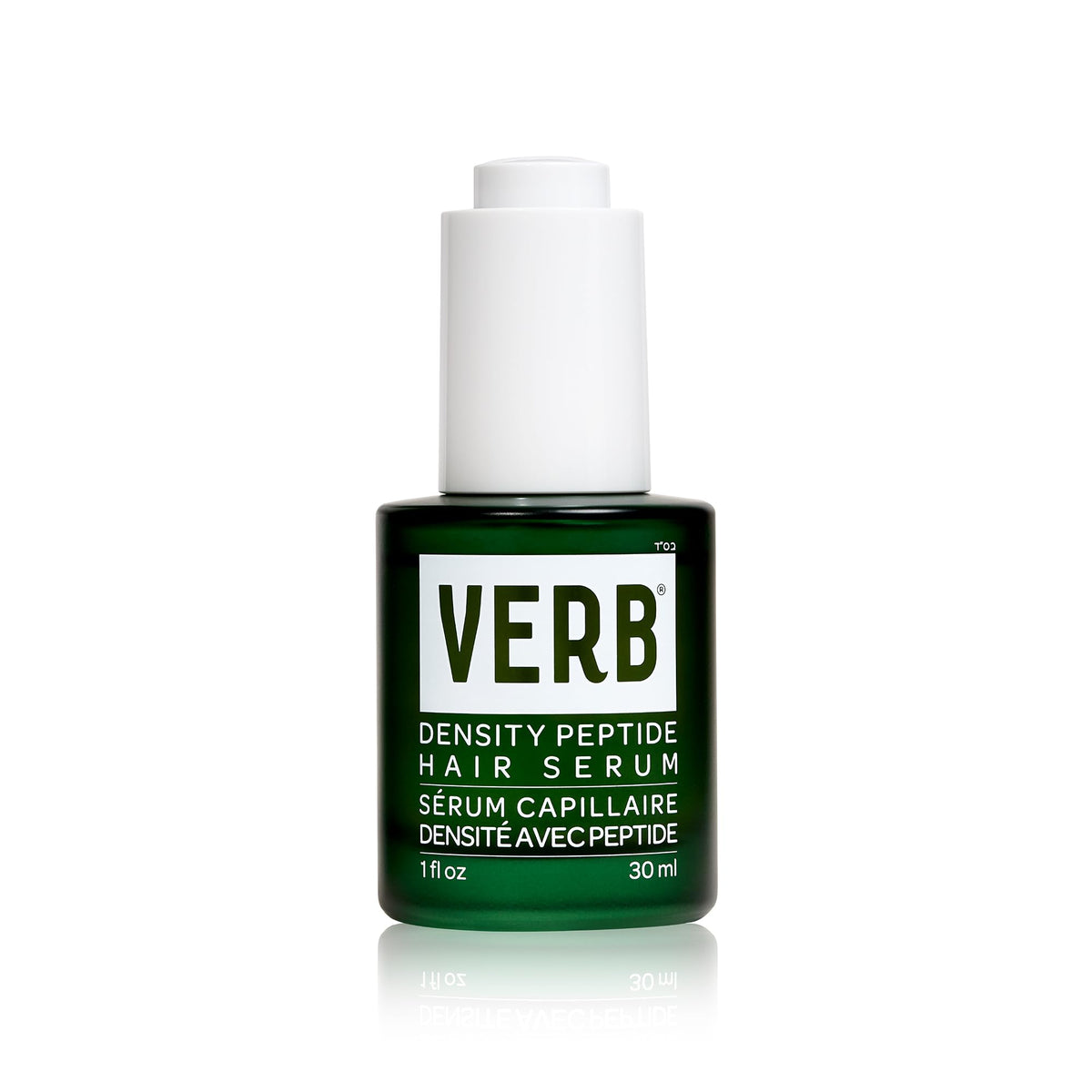 VERB front packaging of Density Peptide Serum showing bottle and label benefit