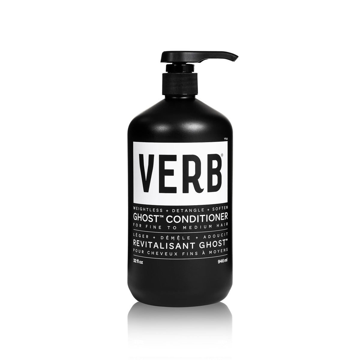 VERB Ghost conditioner front bottle showing label and 32 fl oz size benefit of value