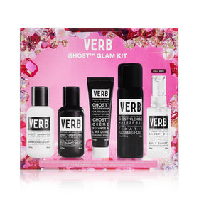 VERB ghost glam kit front packaging shows set and lightweight benefits