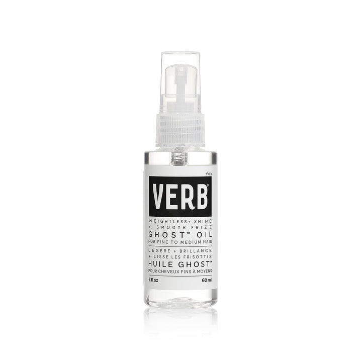 VERB Ghost Oil front packaging showing sleek label and 2 fl oz bottle for easy use