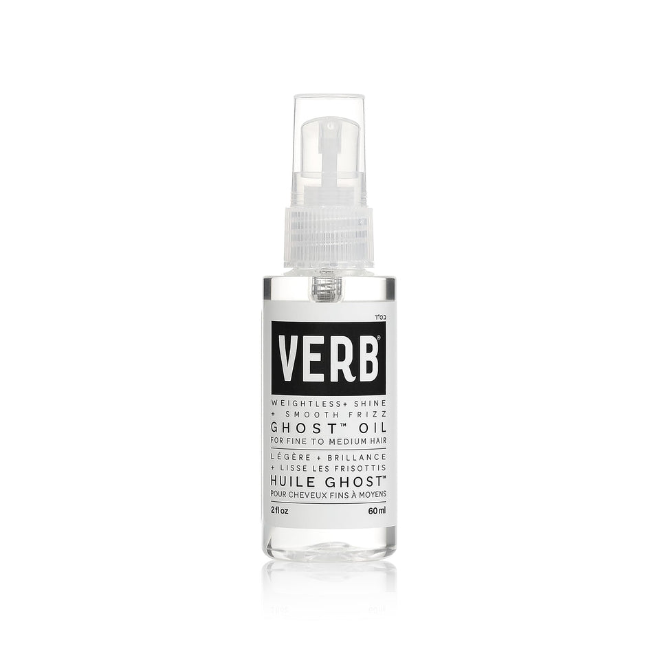 VERB Ghost Oil front packaging showing sleek label and 2 fl oz bottle for easy use