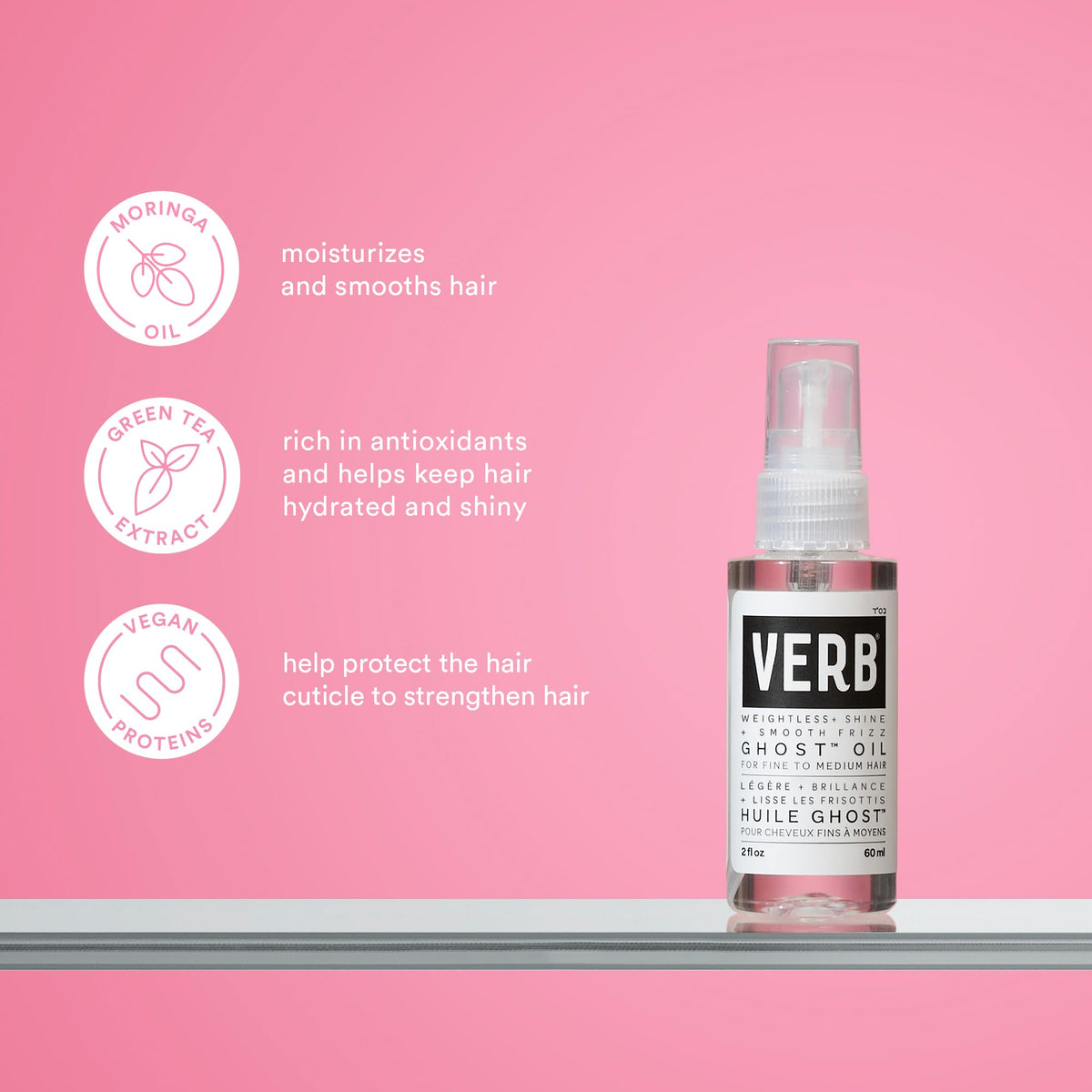 VERB Ghost shampoo texture close-up highlights gentle cleansing benefit