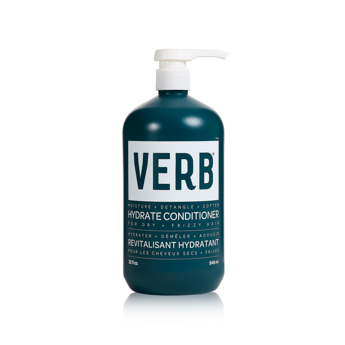 VERB hydrate conditioner front bottle showing label and benefits