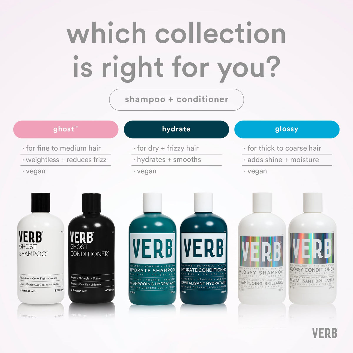 VERB hydrate conditioner with argan and babassu oils highlighting nourishing ingredients