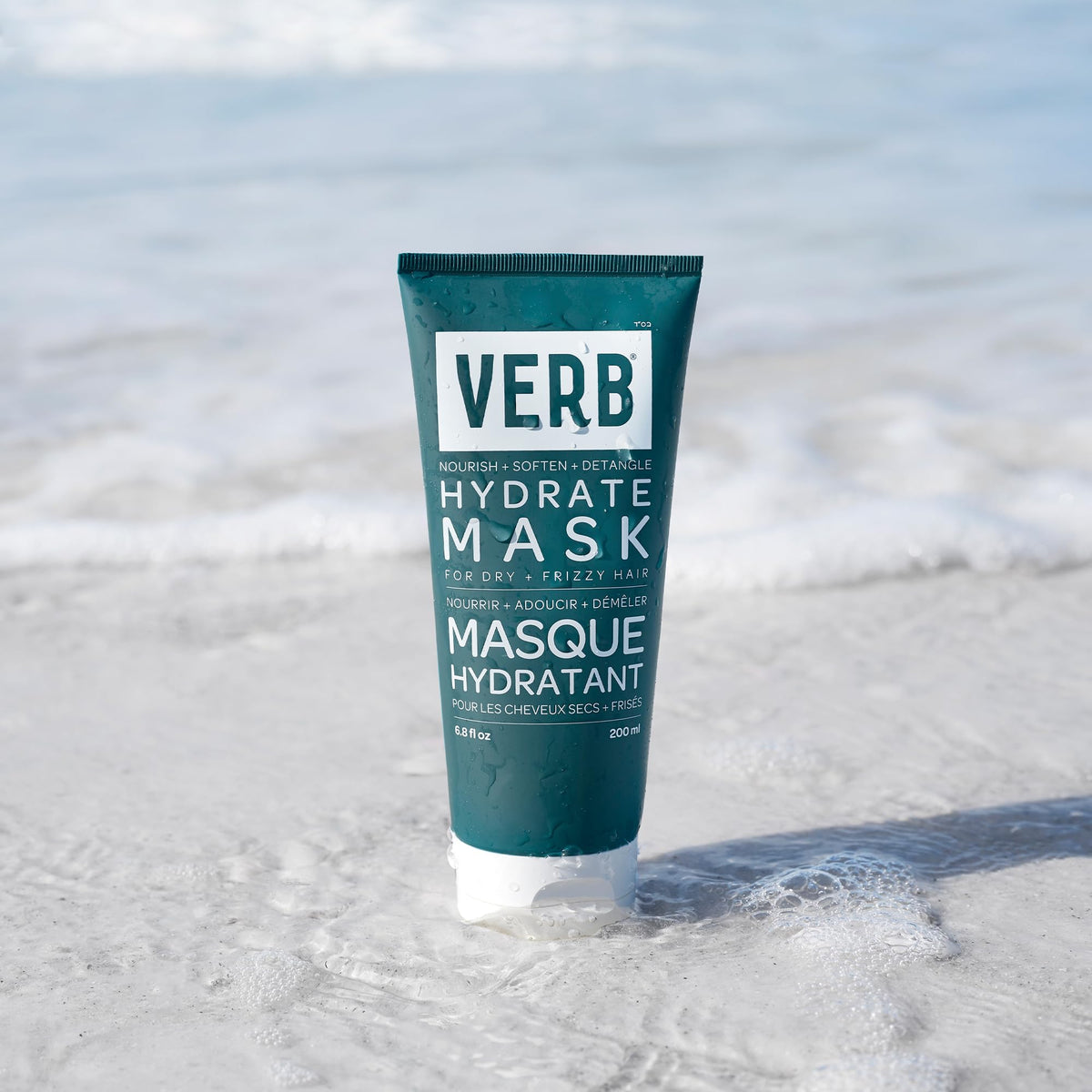 VERB hydrate mask on bathroom shelf in lifestyle scene suggesting daily routine and luxury scent