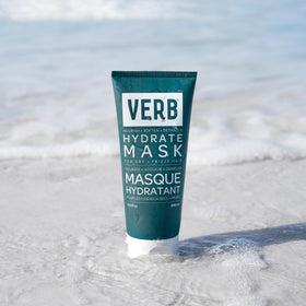 VERB hydrate mask on bathroom shelf in lifestyle scene suggesting daily routine and luxury scent