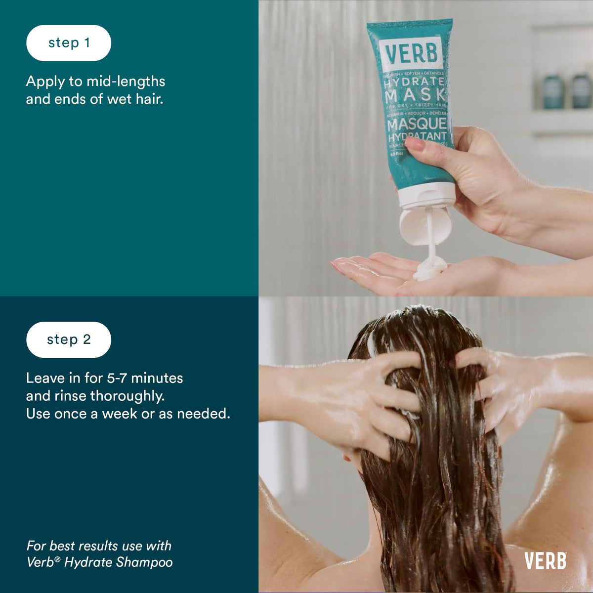 VERB hydrate mask open jar showing creamy texture and thickness for rich hydration benefit