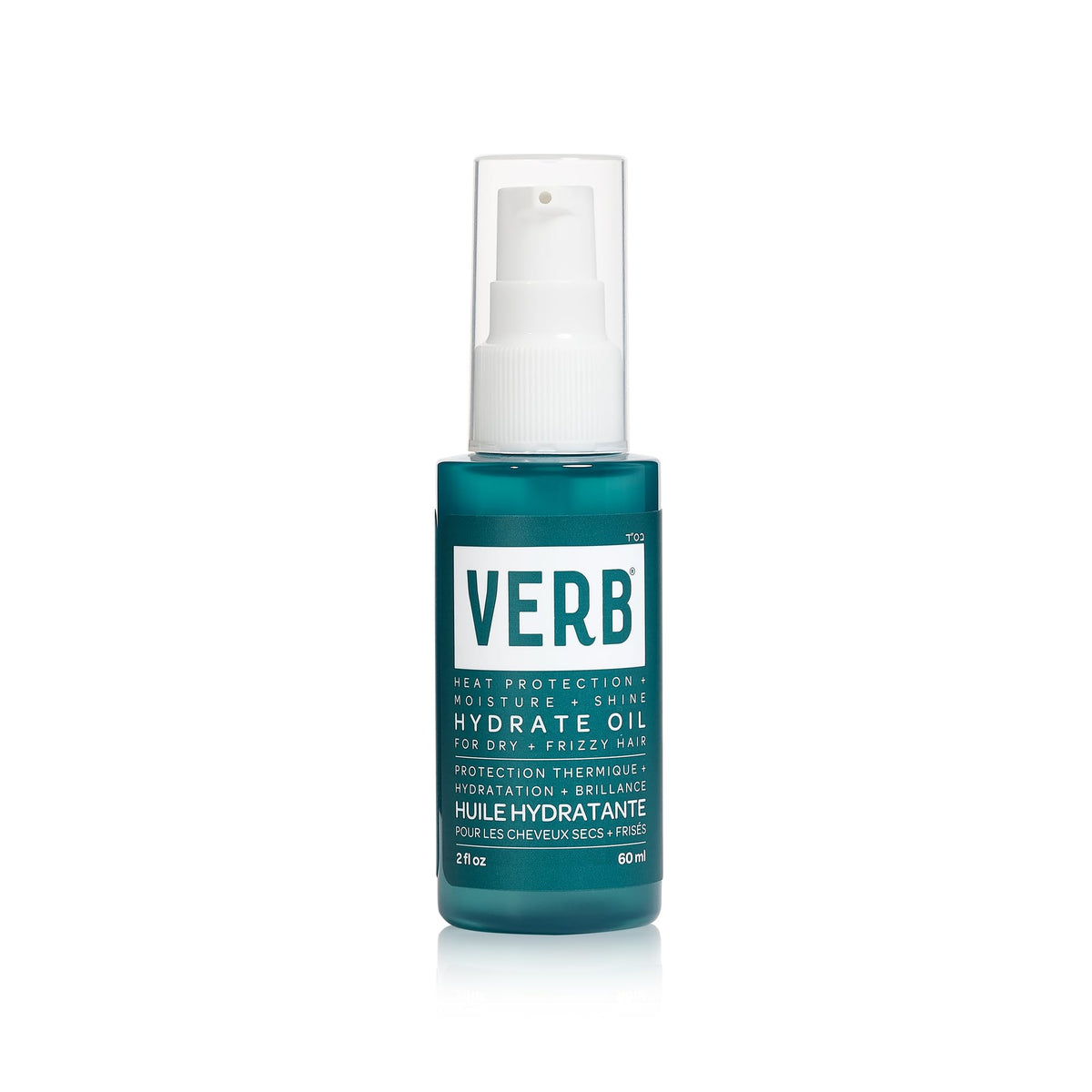 VERB front packaging of Hydrate Oil showcasing bottle and label benefits
