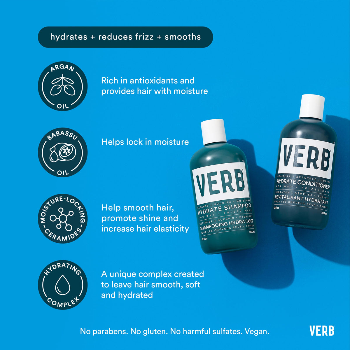 VERB hydrate shampoo texture closeup demonstrating rich lather