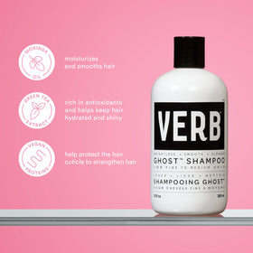VERB Ghost kit arranged on bath shelf conveying daily routine convenience