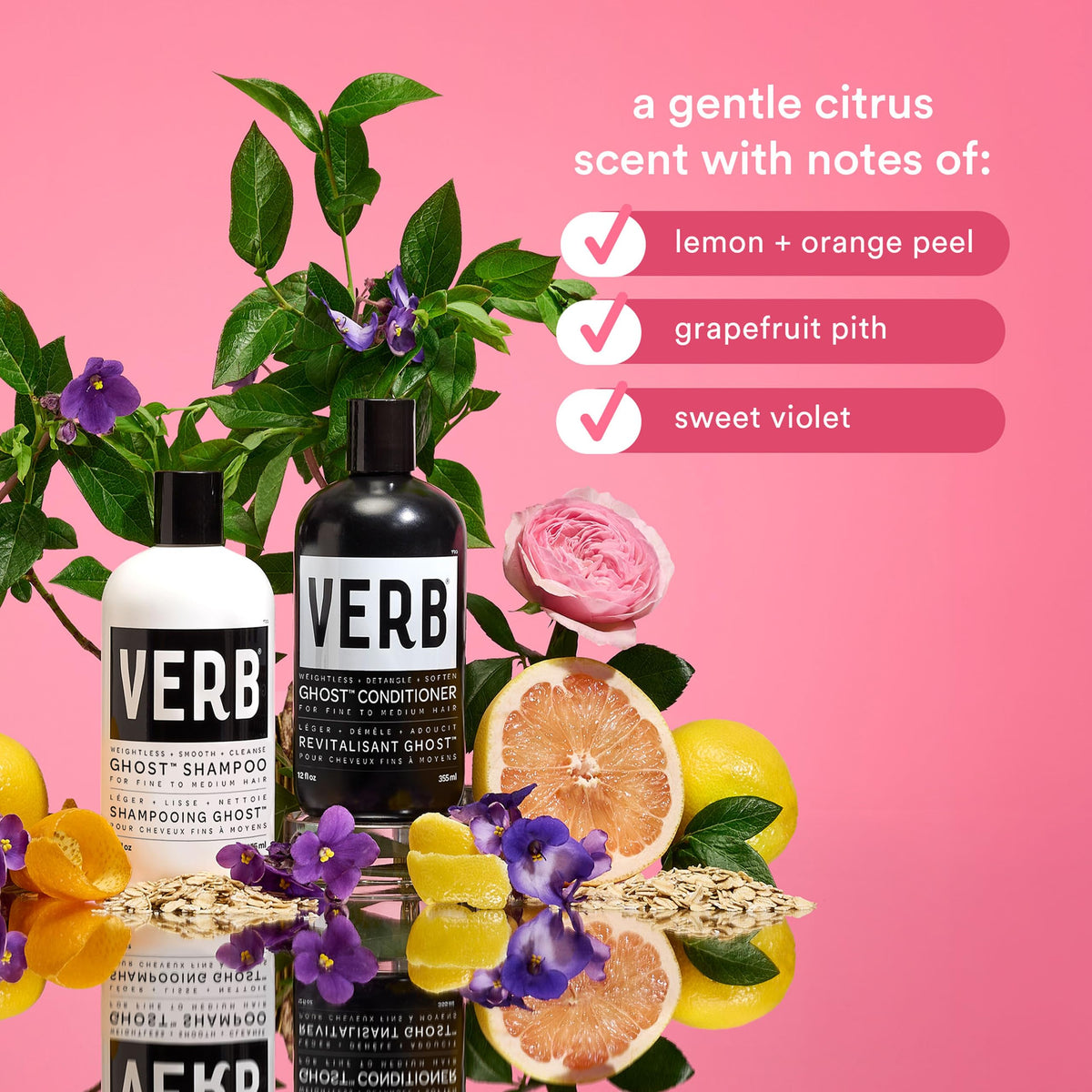 VERB products beside passport showing travel-friendly size benefit