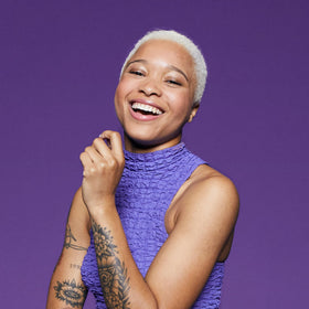 VERB Purple Shampoo paired with Purple Mask showing combined brightening benefit