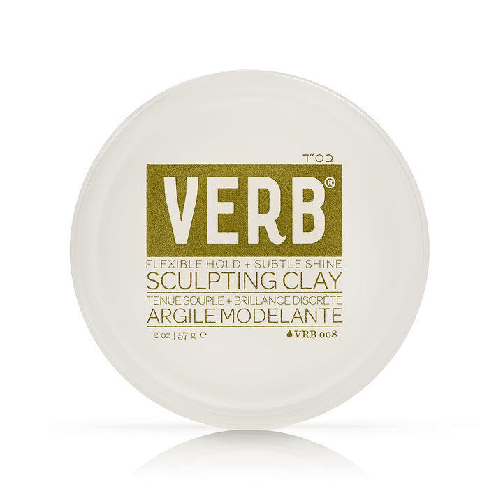 VERB sculpting clay front jar showing label and compact 2 oz size for travel