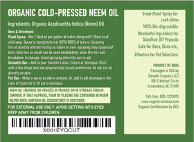 Verdana jar with neem seeds highlighting pure cold-pressed origin