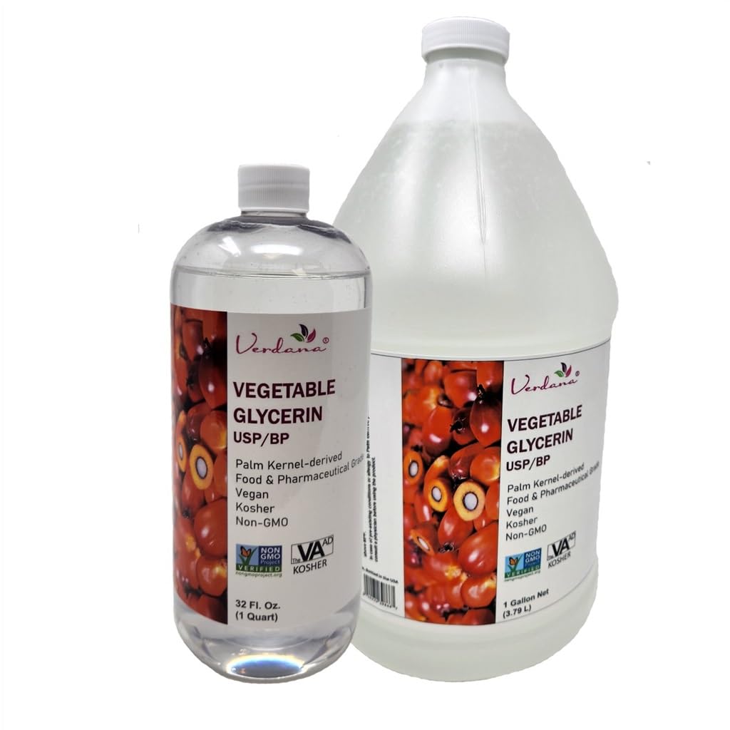 Verdana 32 fl oz next to ruler conveying accurate size and supply benefit