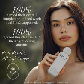 Verli product texture close-up demonstrating creamy, non-foaming benefit