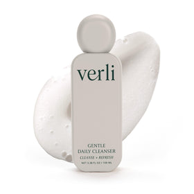 Verli front packaging showing bottle and label for gentle hydrating cleanse