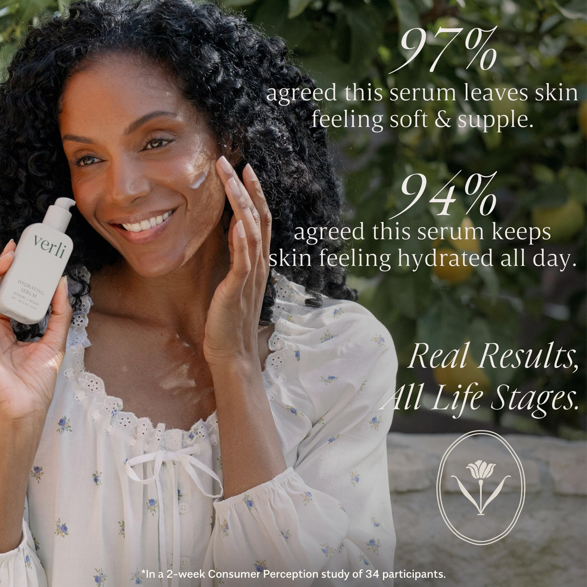 Verli pump and cap detail highlighting easy dispensing benefit