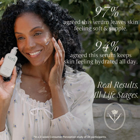 Verli pump and cap detail highlighting easy dispensing benefit