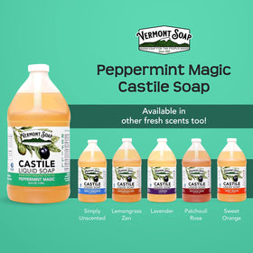 Vermont Soap diluted cleaning solution cleaning a countertop safely and effectively