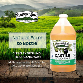 Vermont Soap dispensed in hand demonstrating smooth cleansing for skin