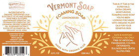VERMONT SOAP lather on skin illustrating gentle cleansing and hydration