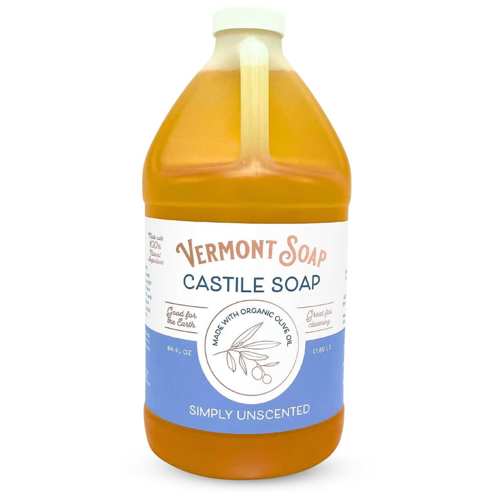 Vermont Soap front packaging 64 oz showing label and size benefits