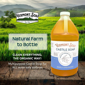 Vermont Soap diluted in kitchen spray bottle for eco cleaning