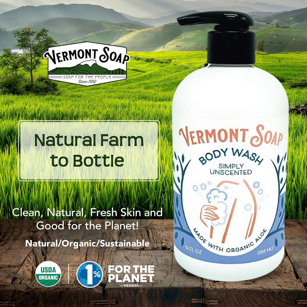 VERMONT SOAP label closeup showing USDA organic auditing and transparency