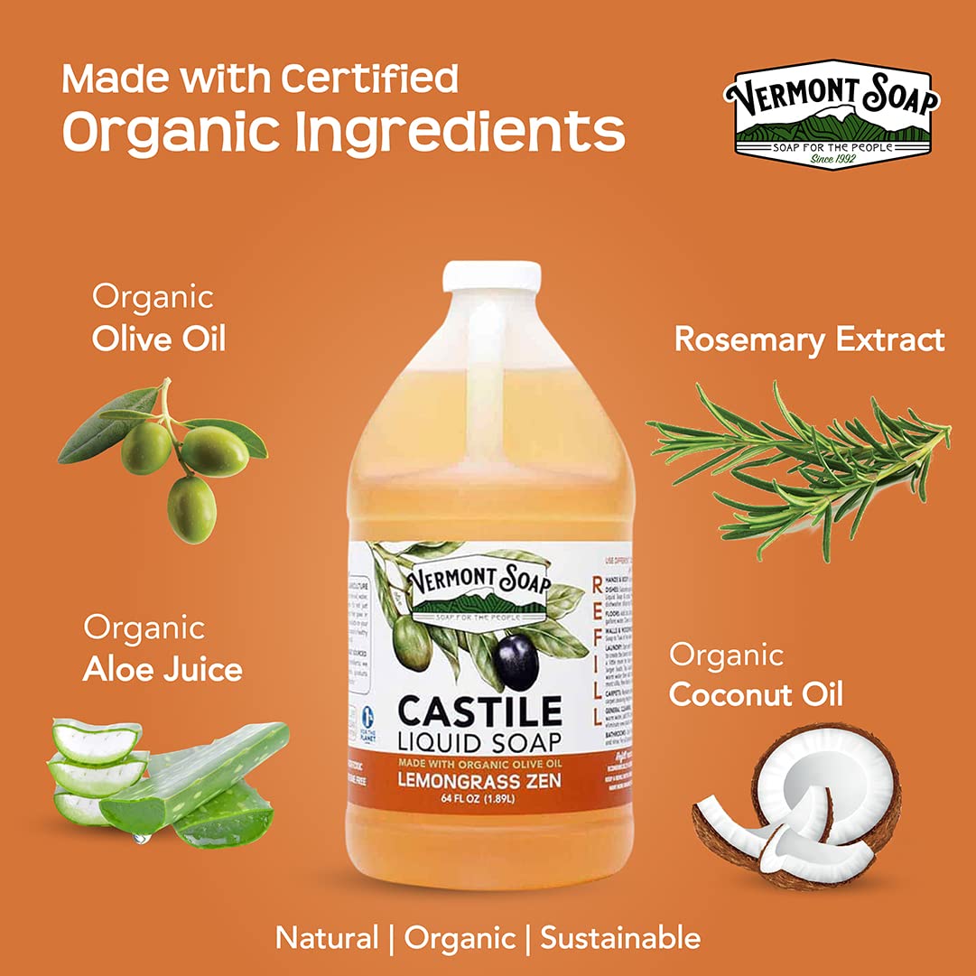Vermont Soap label close-up showing USDA Organic certification and ingredient trust