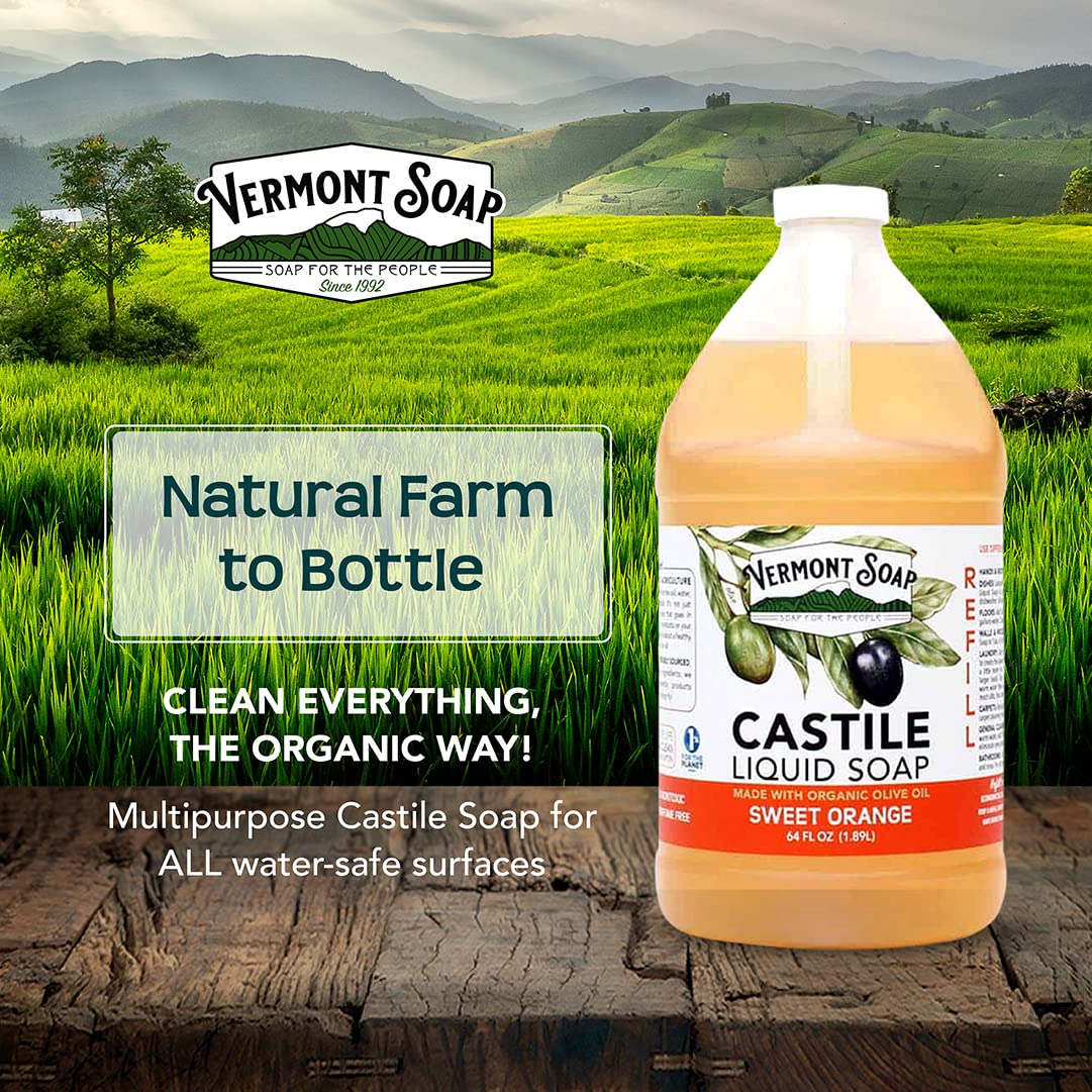Vermont Soap label close-up showing USDA organic certification and transparency benefit
