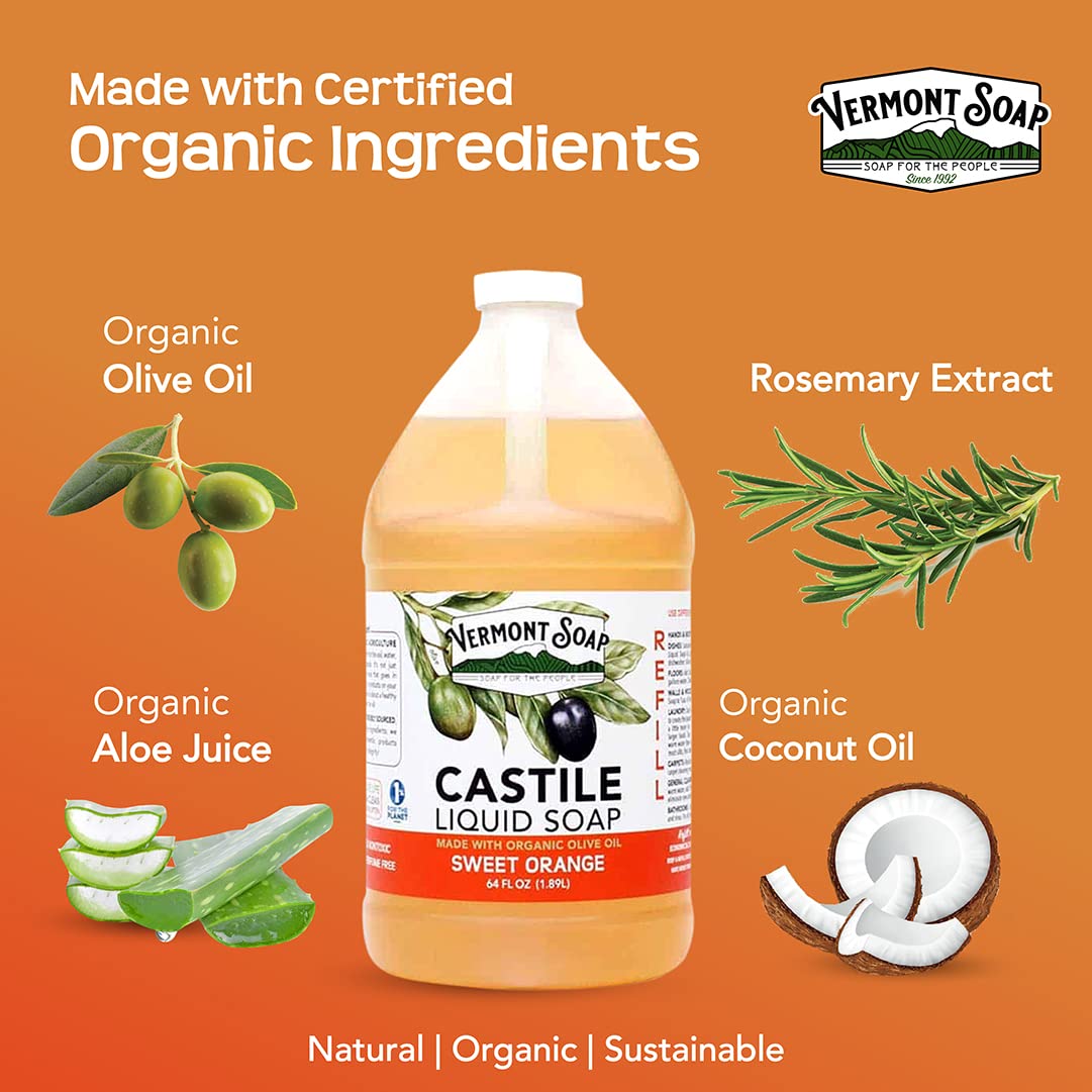 Vermont Soap used as shampoo in shower showing oily hair clarifying benefit