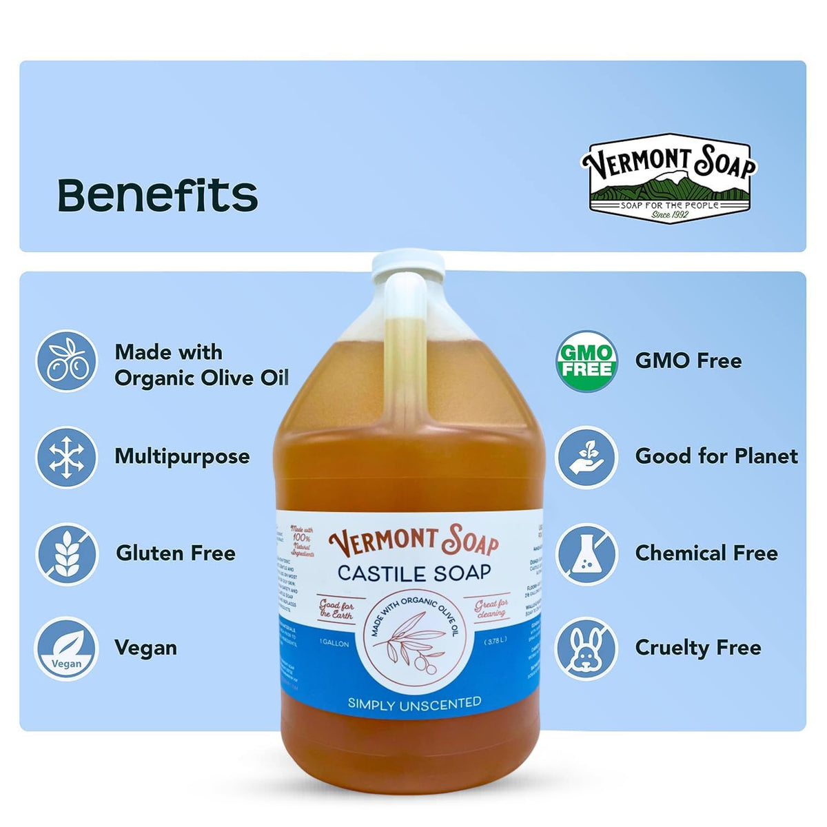Vermont Soap used as shampoo on scalp removing oil without residue