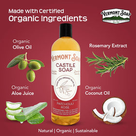 Vermont Soap used as shampoo in hands for oily hair control and shine