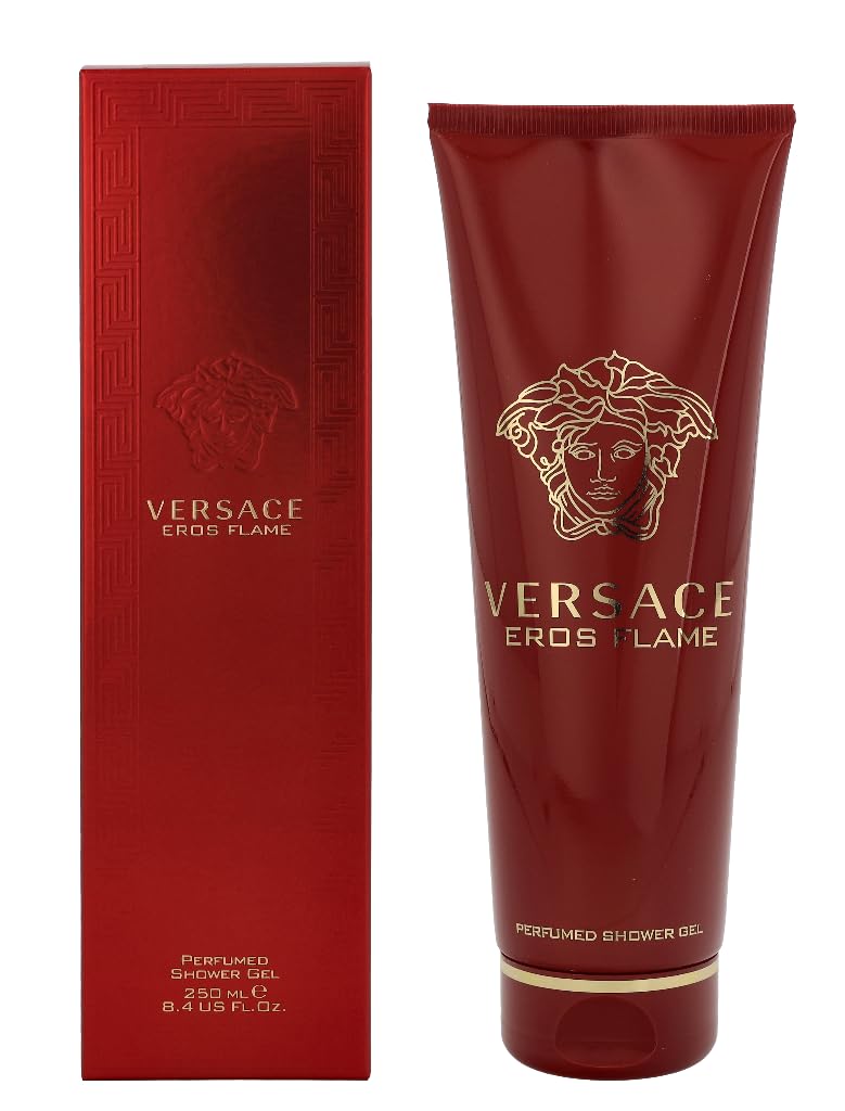 Versace Eros Flame front bottle view showing branding and elegant packaging benefit