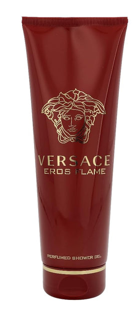 Versace Eros Flame gel lather close-up highlighting rich foam and effective cleansing