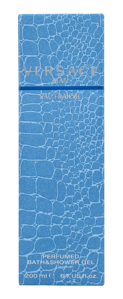 Versace Man Eau Fraiche used in shower showing cleansing and refreshing benefit