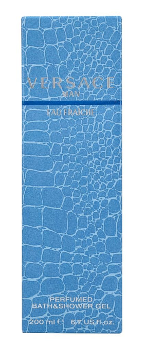 Versace Man Eau Fraiche used in shower showing cleansing and refreshing benefit