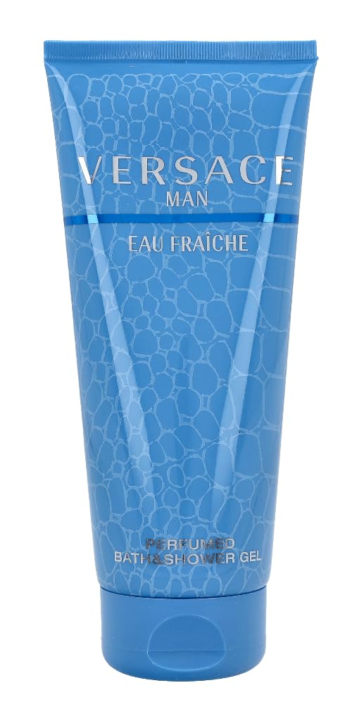 Versace Man Eau Fraiche gel texture close-up demonstrating lightweight lather