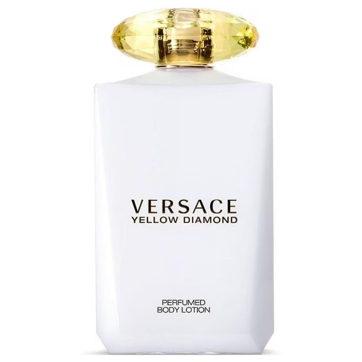 Versace Yellow Diamond front bottle view showing elegant packaging and luxe hydration