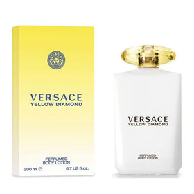 Versace Yellow Diamond on vanity with flowers conveying scented self-care benefit