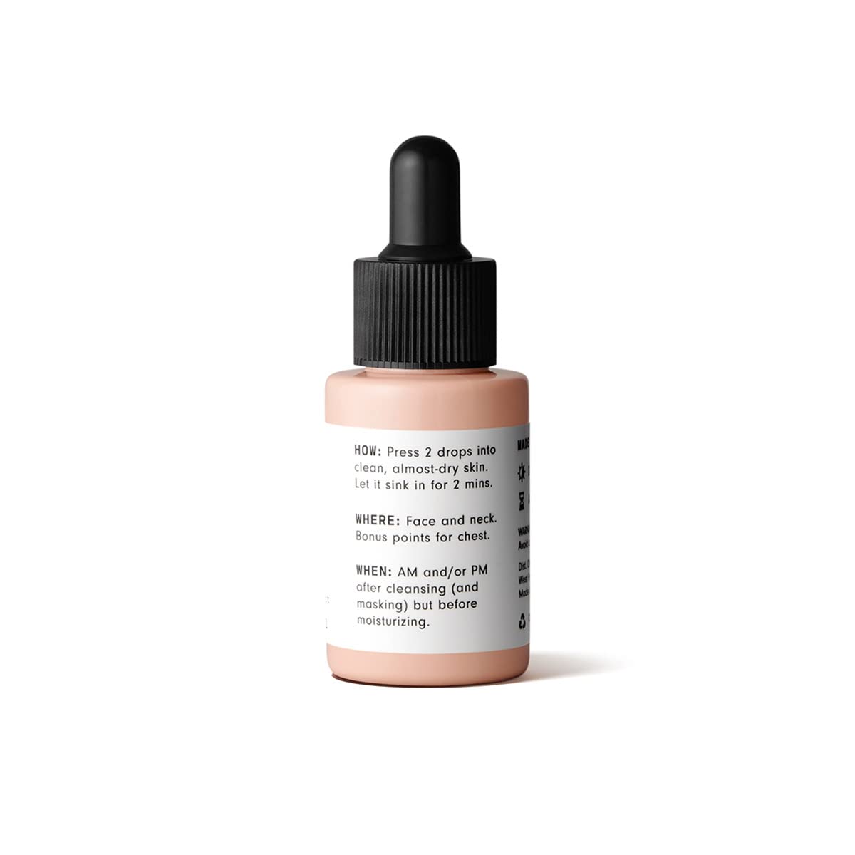 Versed dropper dispensing brightening serum for precise application and minimal waste