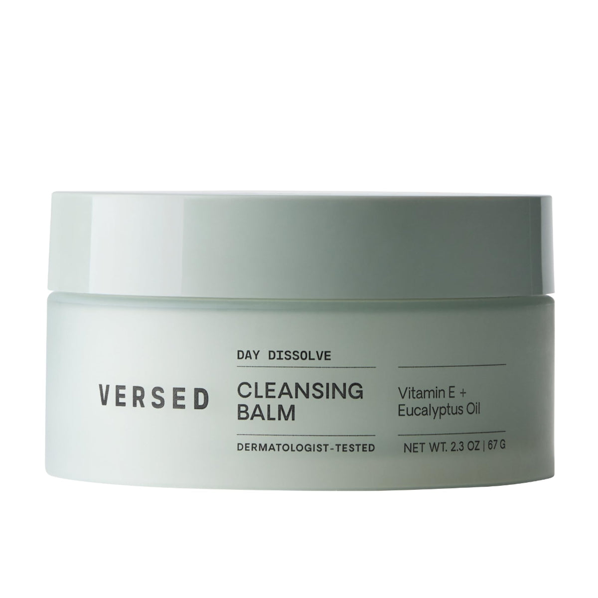 Versed Day Dissolve front packaging showing label and jar, clear product identity and benefits